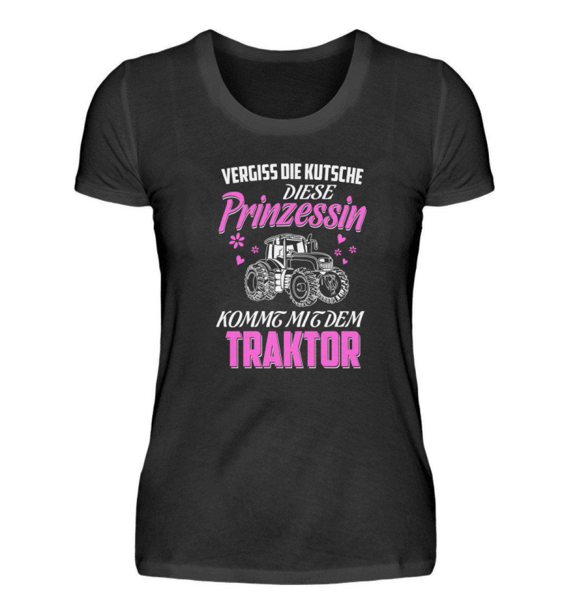 Kutsche Prinzessin Traktor · Damen T-Shirt-Damen Basic T-Shirt-Black-S-Agrarstarz