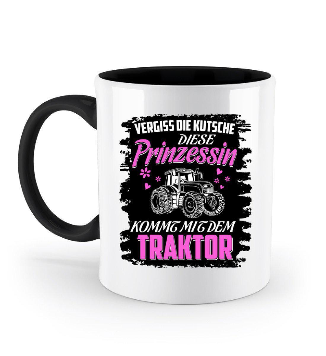 Kutsche Prinzessin Traktor · Keramik Tasse zweifarbig-Keramik Tasse Zweifarbig-Black-330ml-Agrarstarz