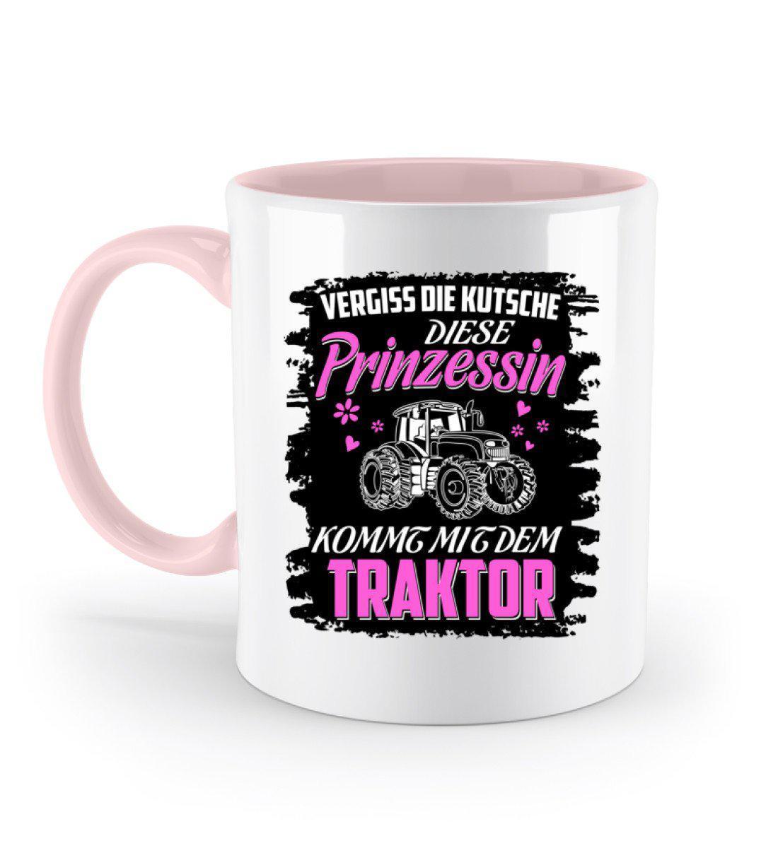 Kutsche Prinzessin Traktor · Keramik Tasse zweifarbig-Keramik Tasse Zweifarbig-Powder Pink-330ml-Agrarstarz