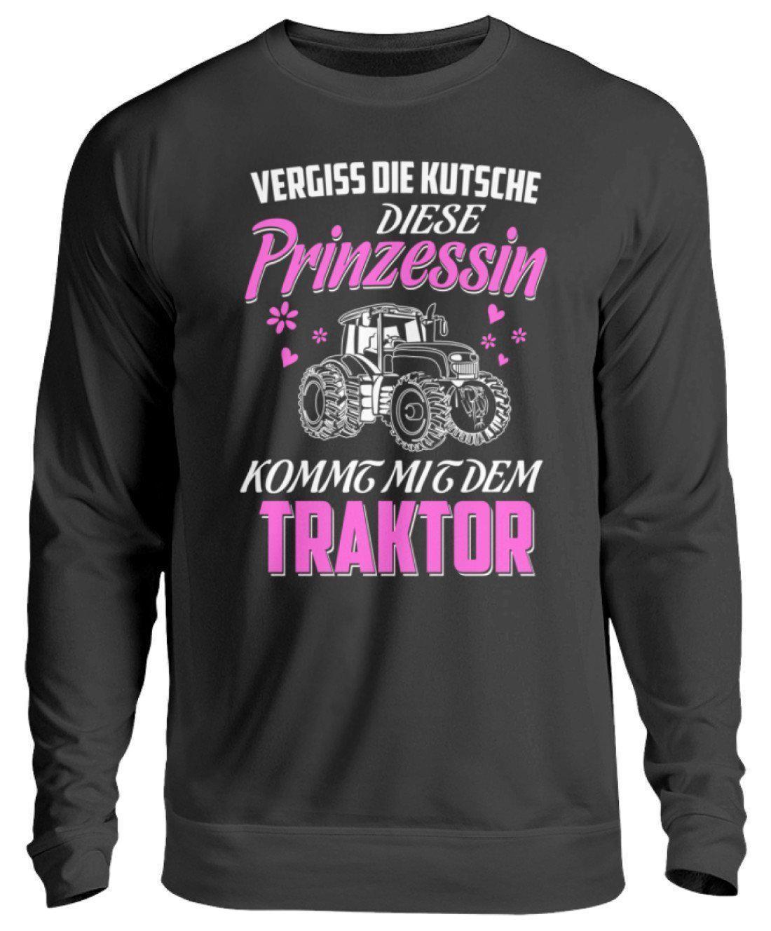 Kutsche Prinzessin Traktor · Unisex Sweatshirt Pullover-Unisex Sweatshirt-Jet Black-S-Agrarstarz