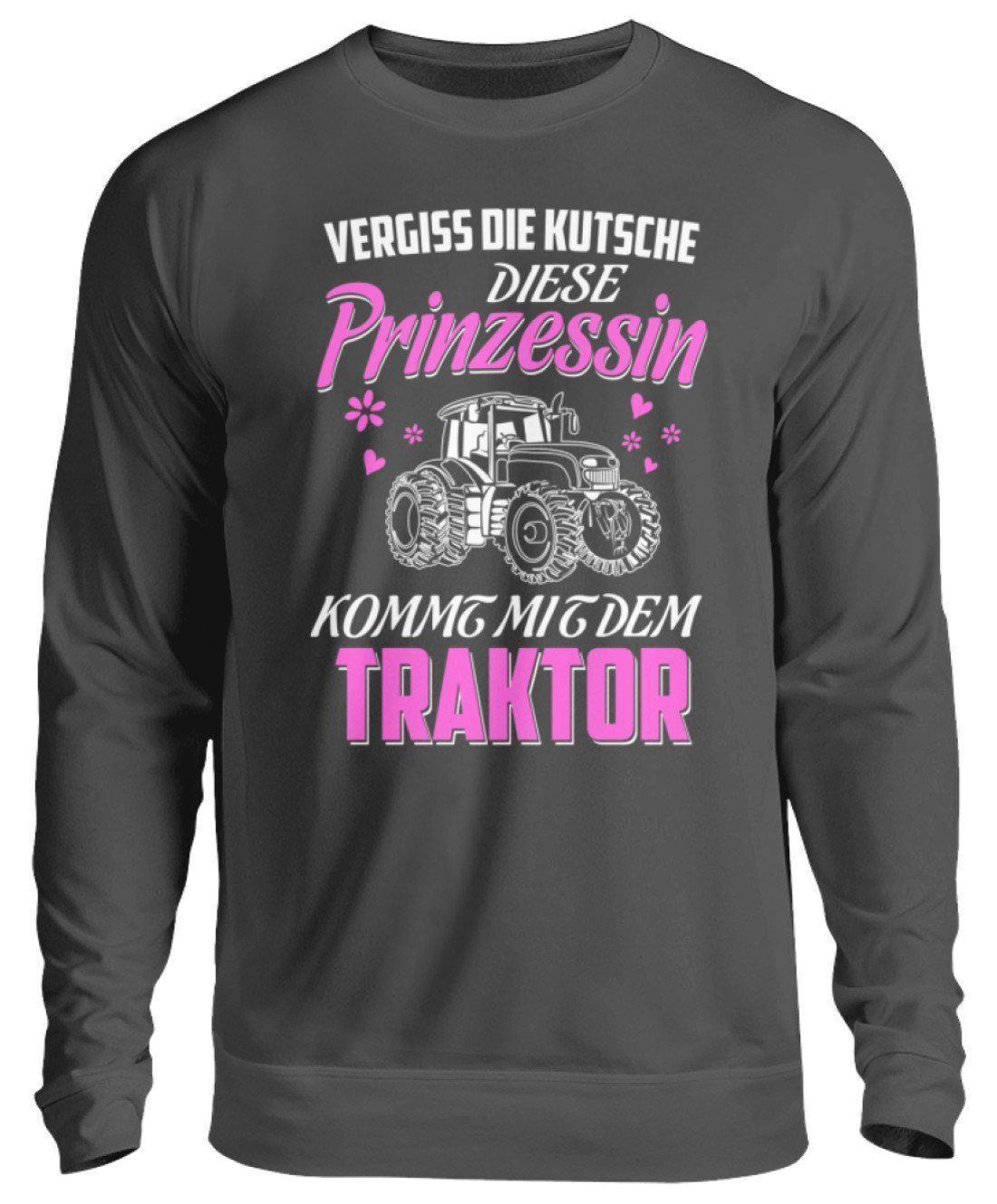 Kutsche Prinzessin Traktor · Unisex Sweatshirt Pullover-Unisex Sweatshirt-Storm Grey (Solid)-S-Agrarstarz