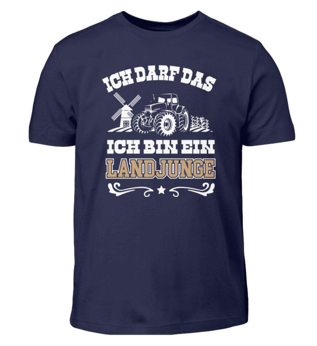 Landjunge ich darf das · Kinder T-Shirt-Kinder T-Shirt-Navy-3/4 (98/104)-Agrarstarz