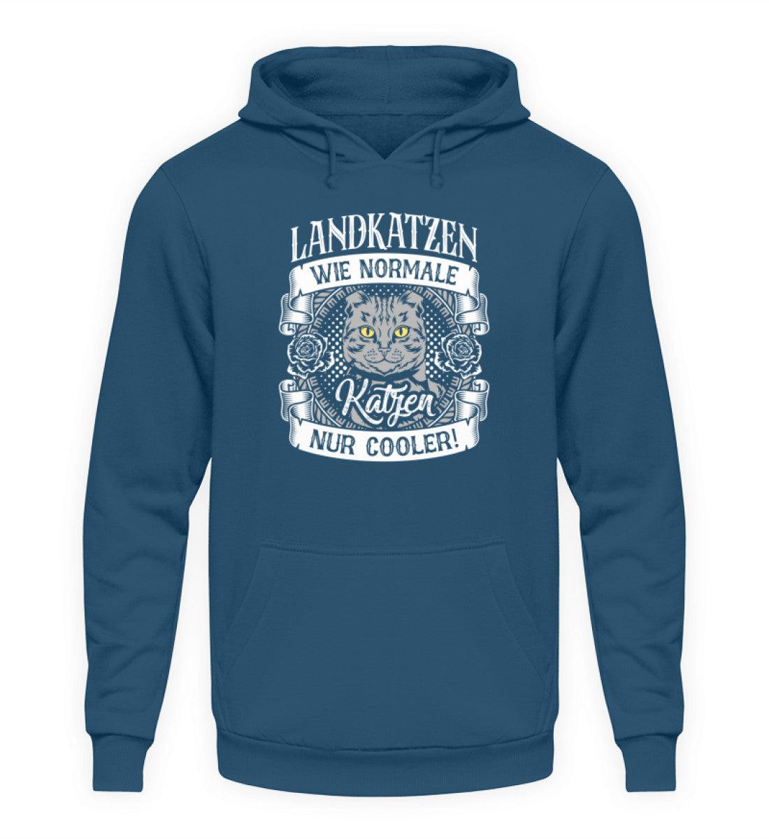 Landkatzen sind cooler · Unisex Kapuzenpullover Hoodie-Unisex Hoodie-Airforce Blue-S-Agrarstarz