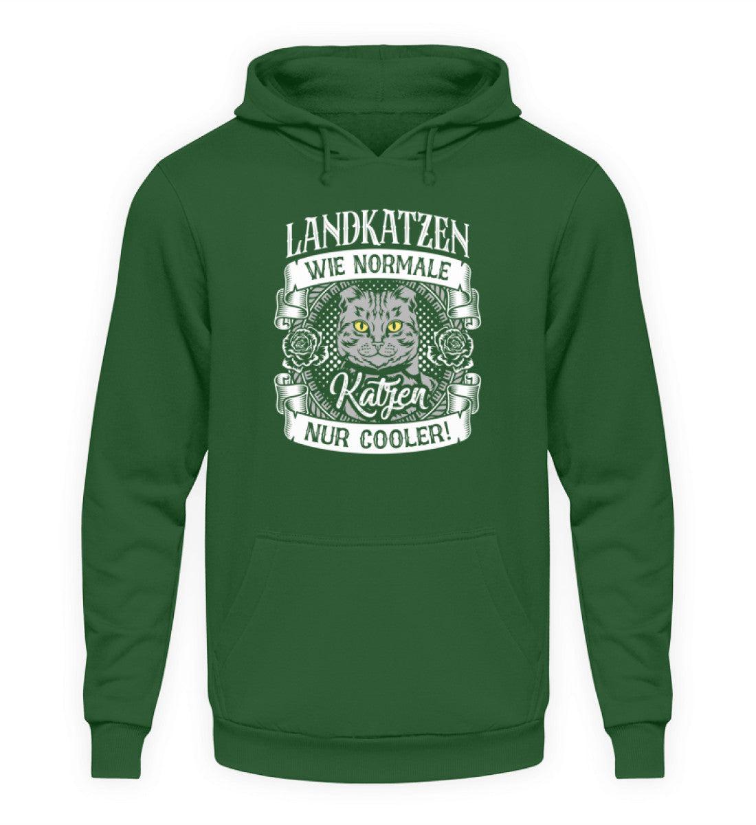Landkatzen sind cooler · Unisex Kapuzenpullover Hoodie-Unisex Hoodie-Bottle Green-S-Agrarstarz