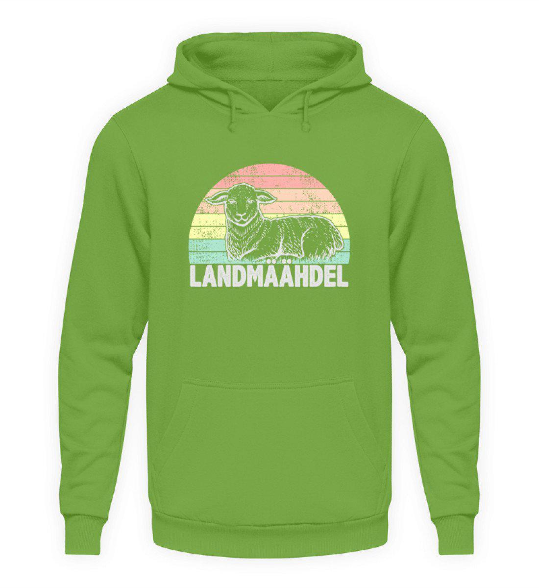 Landmäähdel Schaf Retro · Unisex Hoodie-Unisex Hoodie-LimeGreen-S-Agrarstarz