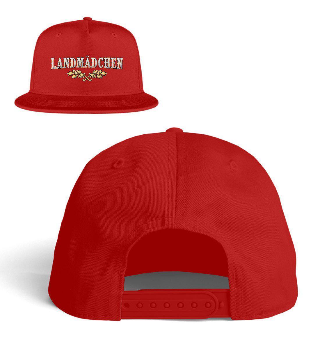 Landmädchen · Bestickte Snapback Mütze-Snapback mit Stick-Red-Einheitsgröße-Agrarstarz