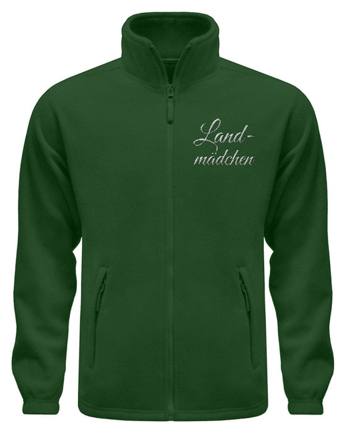 Landmädchen · Fleece Jacke mit Stick-Fleece Jacke mit Stick-Dark Green-S-Agrarstarz