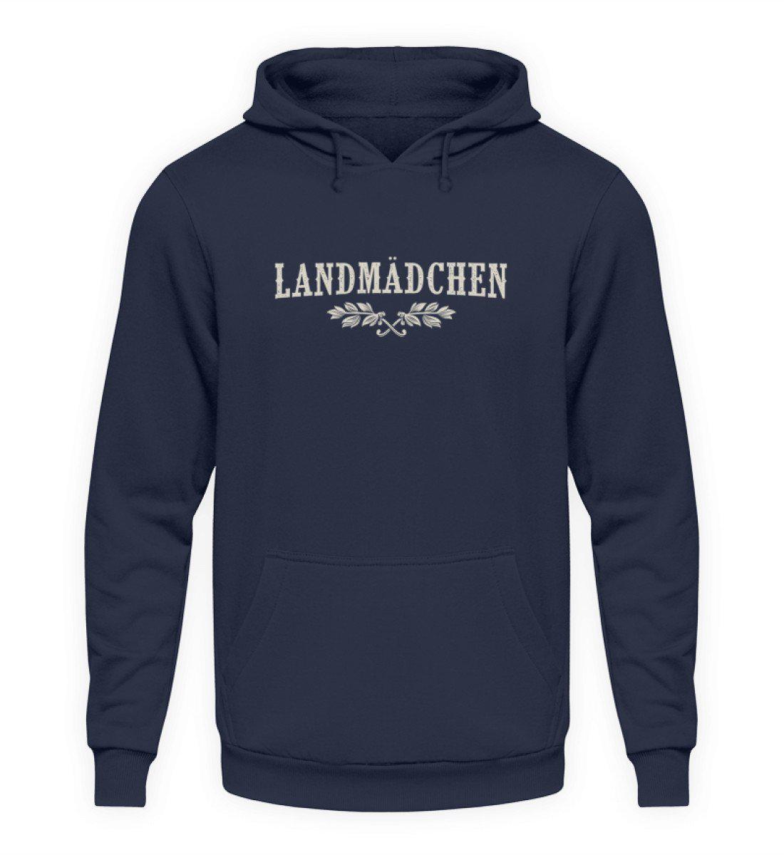 Landmädchen · Unisex Kapuzenpullover Hoodie-Unisex Hoodie-Oxford Navy-L-Agrarstarz