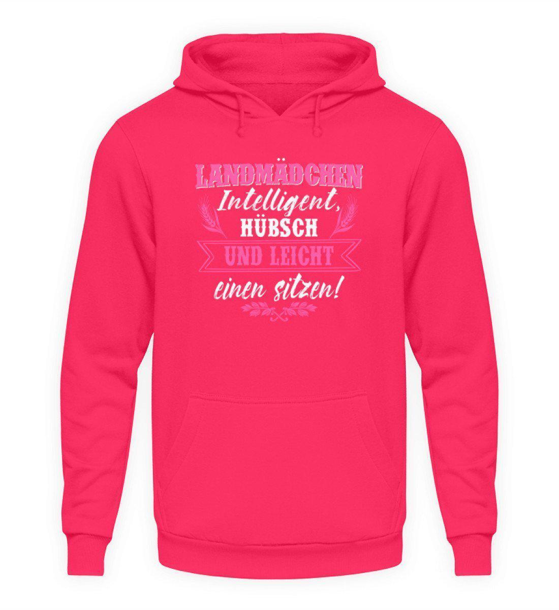 Landmädchen hübsch · Unisex Kapuzenpullover Hoodie-Unisex Hoodie-Hot Pink-L-Agrarstarz