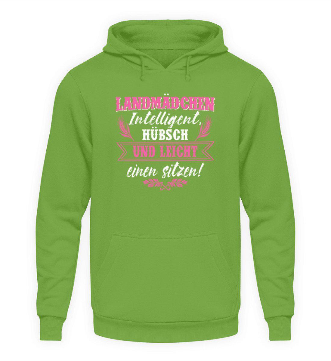 Landmädchen hübsch · Unisex Kapuzenpullover Hoodie-Unisex Hoodie-LimeGreen-L-Agrarstarz