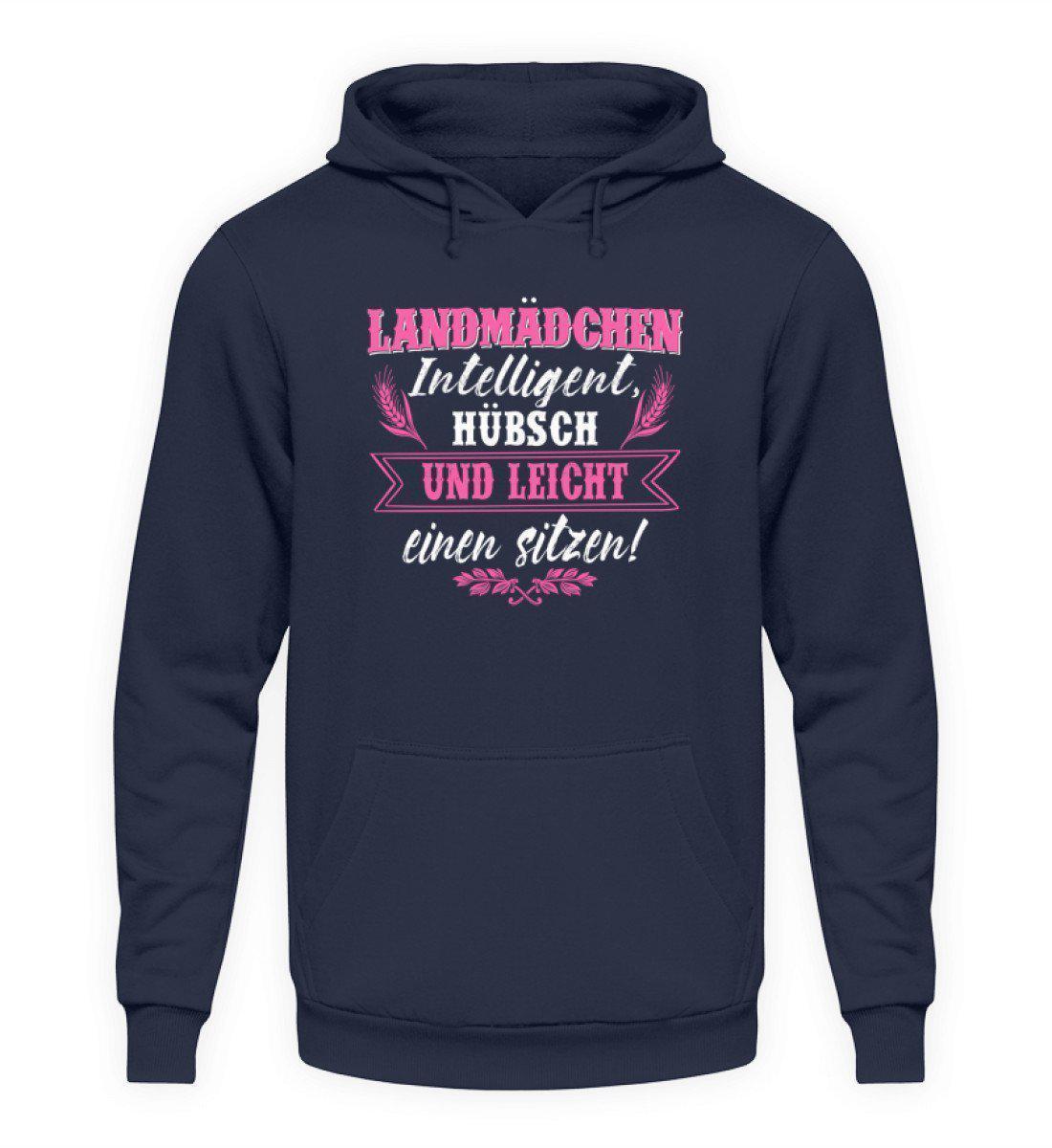 Landmädchen hübsch · Unisex Kapuzenpullover Hoodie-Unisex Hoodie-Oxford Navy-L-Agrarstarz