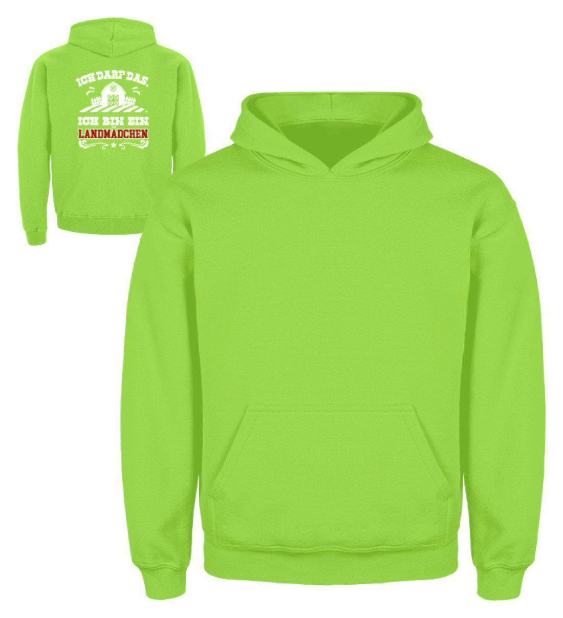 Landmädchen ich darf das · Kinder Kapuzenpullover Hoodie-Kinder Hoodie-Agrarstarz