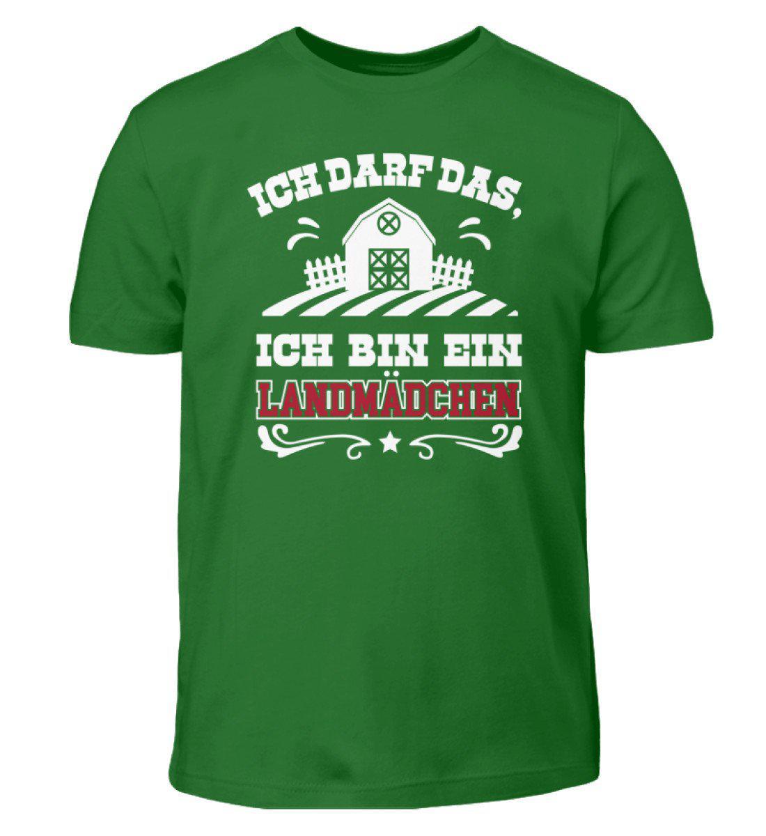 Landmädchen ich darf das · Kinder T-Shirt-Kinder T-Shirt-Kelly Green-3/4 (98/104)-Agrarstarz