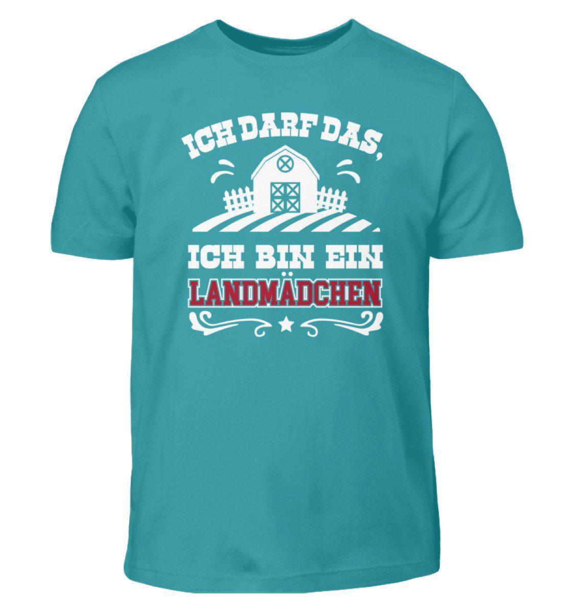 Landmädchen ich darf das · Kinder T-Shirt-Kinder T-Shirt-Swimming Pool-3/4 (98/104)-Agrarstarz