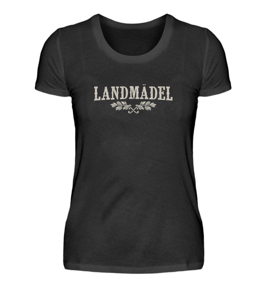 Landmädel · Damen T-Shirt-Damen Basic T-Shirt-Black-S-Agrarstarz