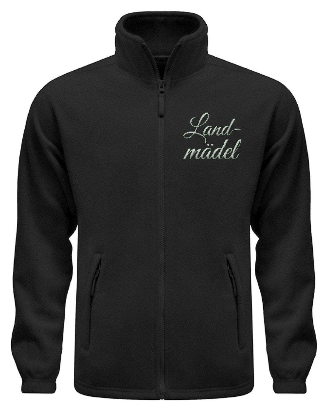 Landmädel · Fleece Jacke mit Stick-Fleece Jacke mit Stick-Black-S-Agrarstarz