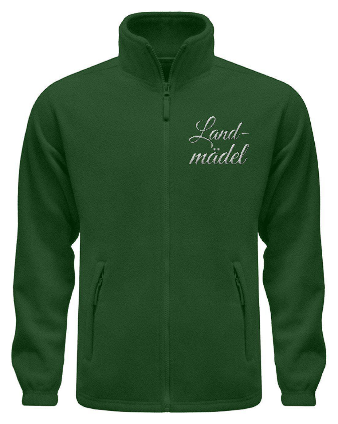 Landmädel · Fleece Jacke mit Stick-Fleece Jacke mit Stick-Dark Green-S-Agrarstarz