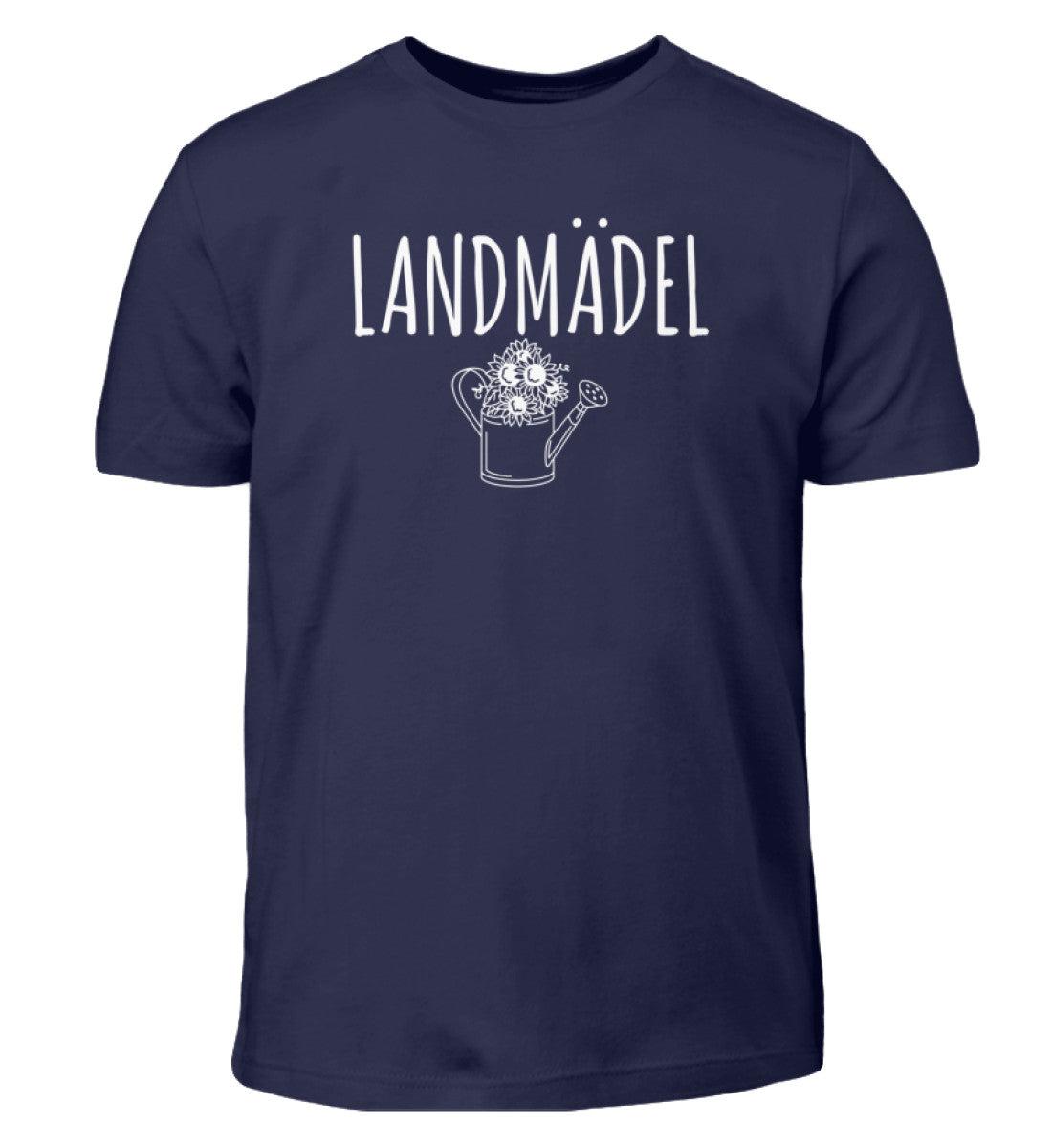 Landmädel Gießkanne · Kinder T-Shirt-Kinder T-Shirt-Navy-12/14 (152/164)-Agrarstarz