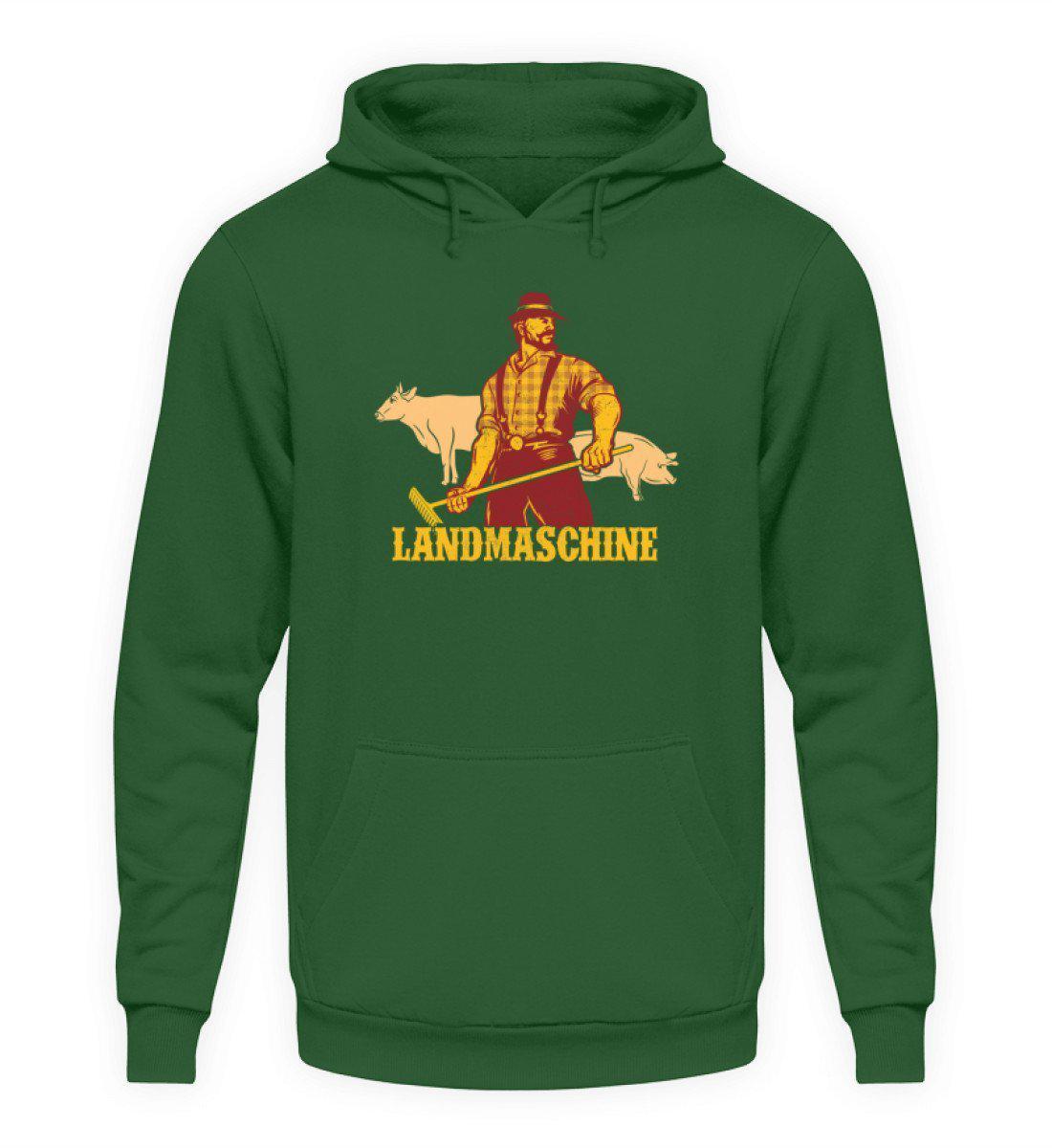 Landmaschine Retro · Unisex Kapuzenpullover Hoodie-Unisex Hoodie-Bottle Green-L-Agrarstarz
