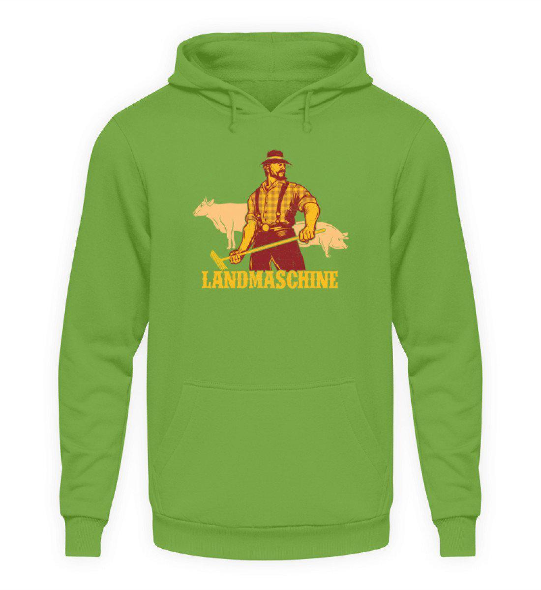 Landmaschine Retro · Unisex Kapuzenpullover Hoodie-Unisex Hoodie-LimeGreen-L-Agrarstarz