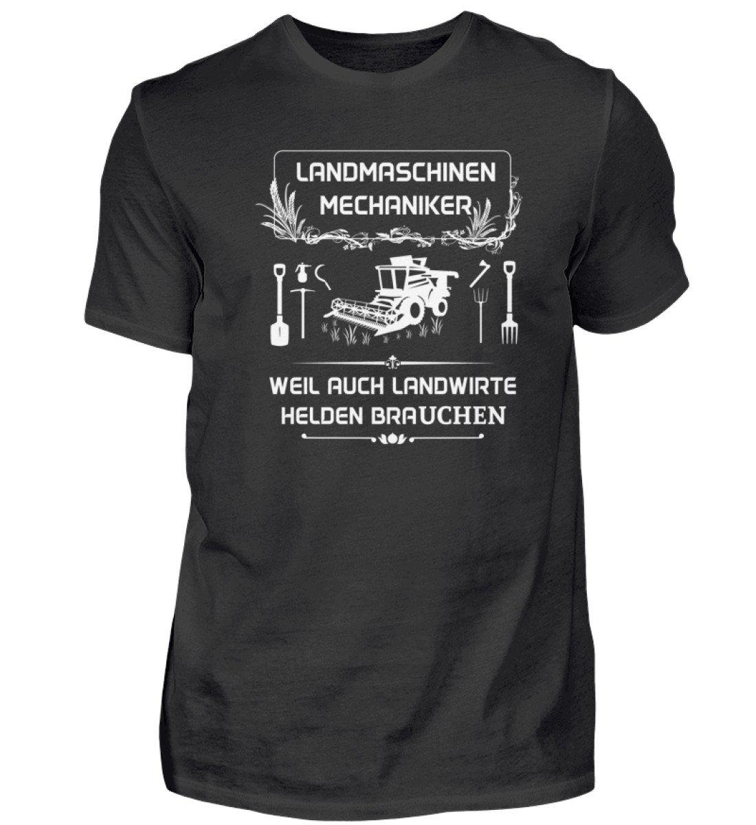 Landmaschinen Mechaniker · Herren T-Shirt-Herren Basic T-Shirt-Black-S-Agrarstarz