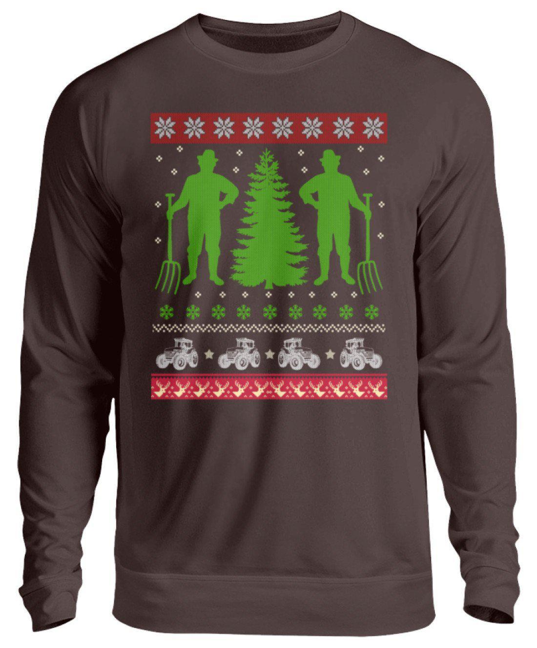 Landwirt 2 Ugly Christmas · Unisex Sweatshirt Pullover-Unisex Sweatshirt-Hot Chocolate-S-Agrarstarz