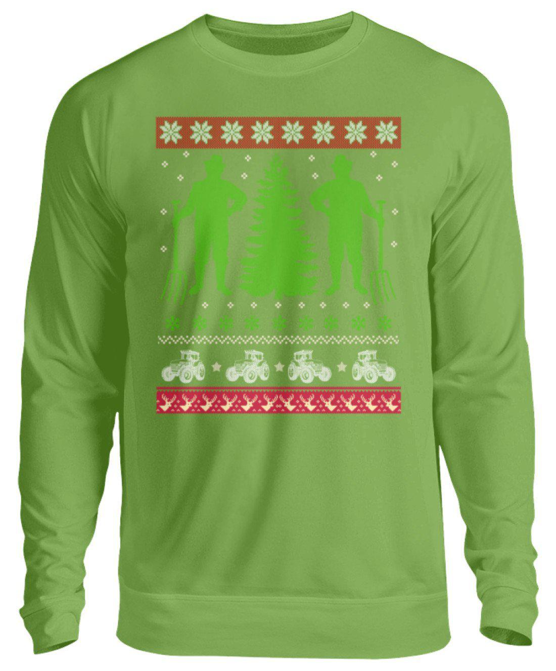 Landwirt 2 Ugly Christmas · Unisex Sweatshirt Pullover-Unisex Sweatshirt-LimeGreen-S-Agrarstarz