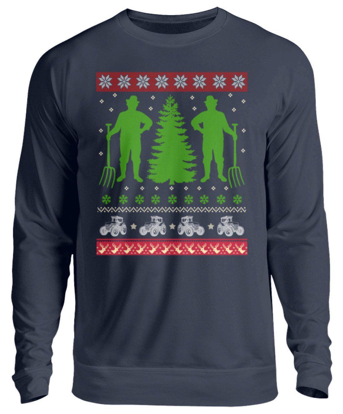 Landwirt 2 Ugly Christmas · Unisex Sweatshirt Pullover-Unisex Sweatshirt-Oxford Navy-S-Agrarstarz