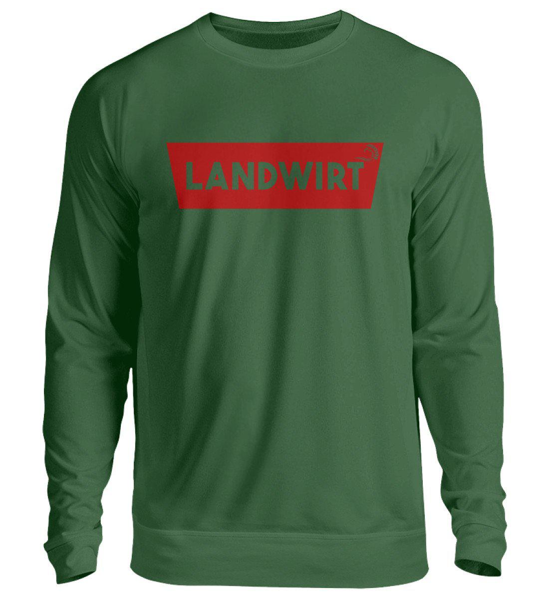 Landwirt Batch Rot · Unisex Sweatshirt Pullover-Unisex Sweatshirt-Bottle Green-S-Agrarstarz