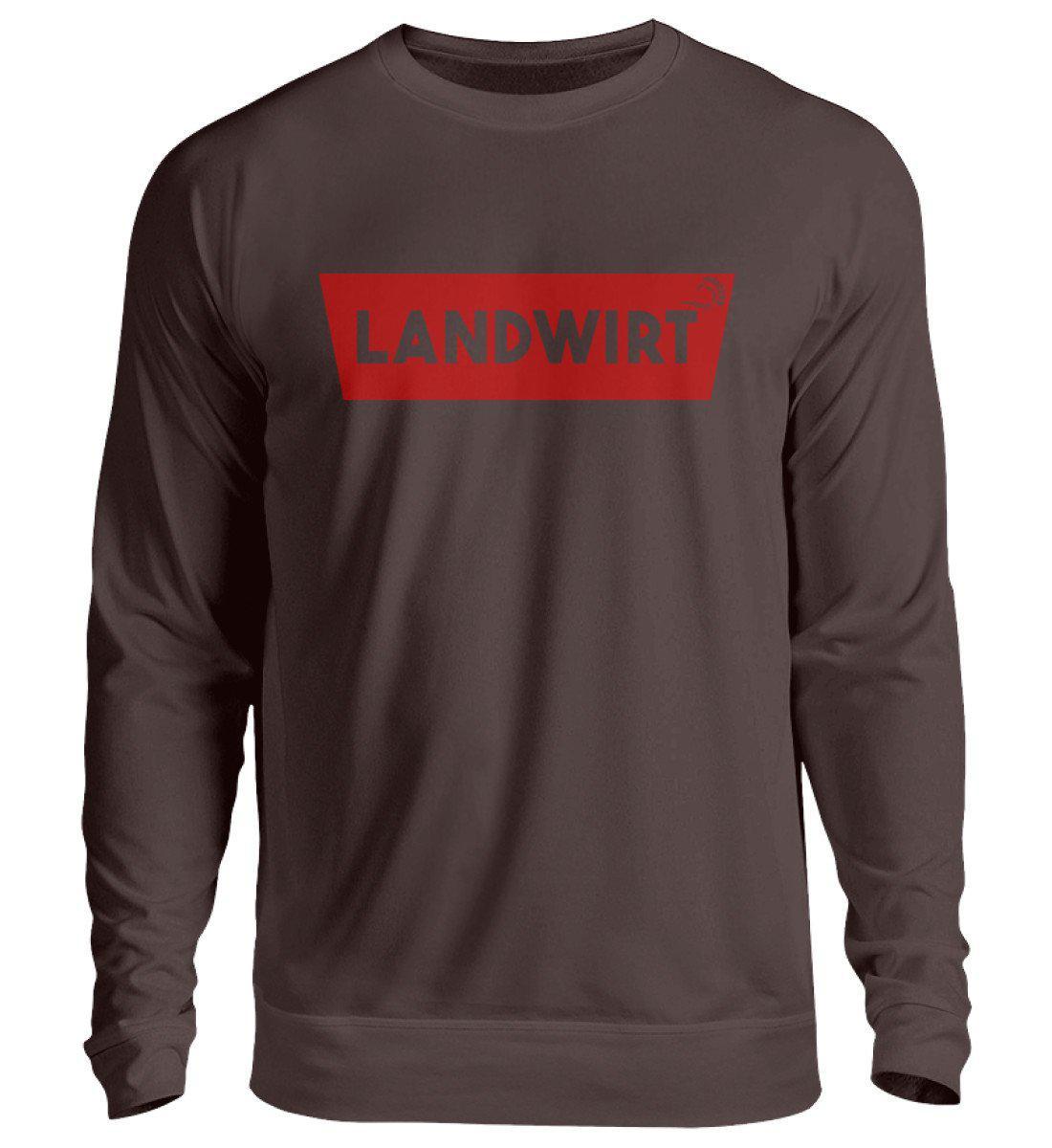 Landwirt Batch Rot · Unisex Sweatshirt Pullover-Unisex Sweatshirt-Hot Chocolate-S-Agrarstarz