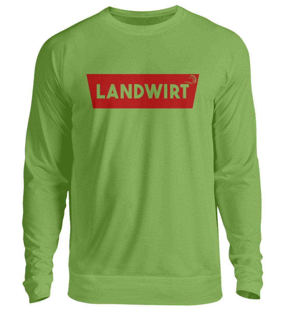 Landwirt Batch Rot · Unisex Sweatshirt Pullover-Unisex Sweatshirt-LimeGreen-S-Agrarstarz