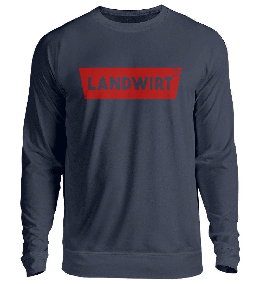 Landwirt Batch Rot · Unisex Sweatshirt Pullover-Unisex Sweatshirt-Oxford Navy-S-Agrarstarz