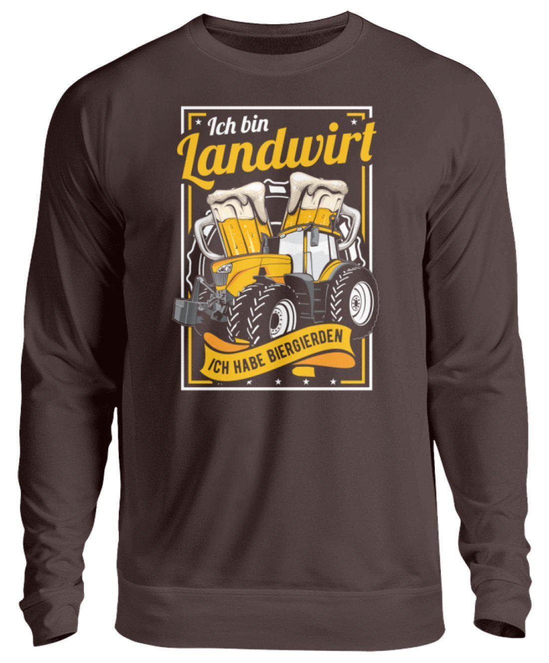 Landwirt Biergierden · Unisex Sweatshirt Pullover-Unisex Sweatshirt-Hot Chocolate-S-Agrarstarz