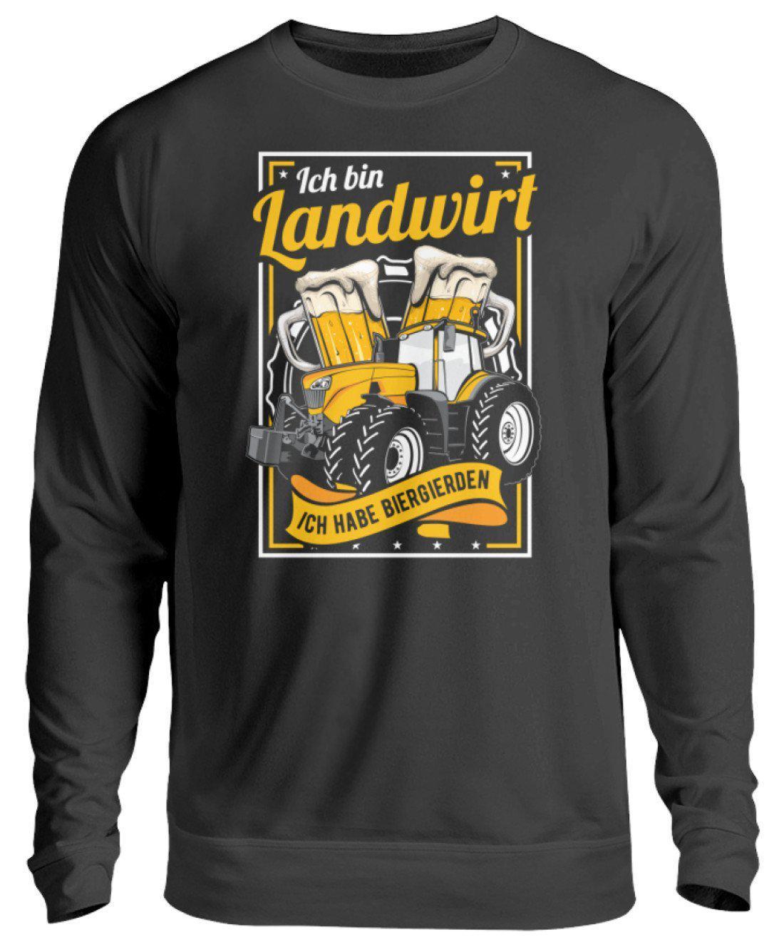 Landwirt Biergierden · Unisex Sweatshirt Pullover-Unisex Sweatshirt-Jet Black-S-Agrarstarz