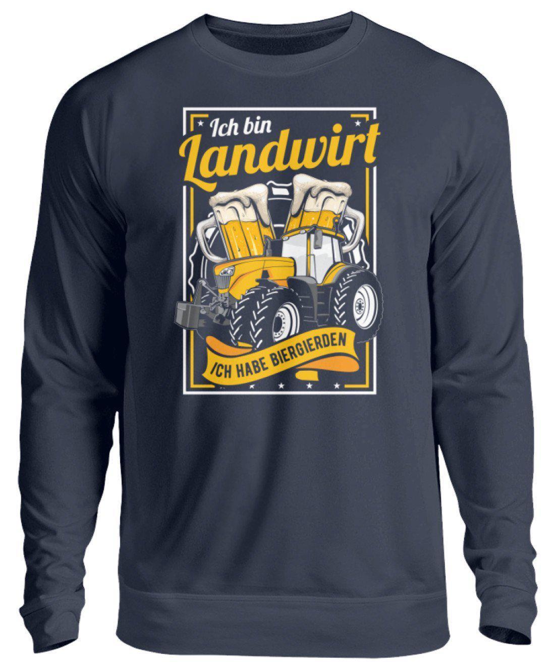 Landwirt Biergierden · Unisex Sweatshirt Pullover-Unisex Sweatshirt-Oxford Navy-S-Agrarstarz