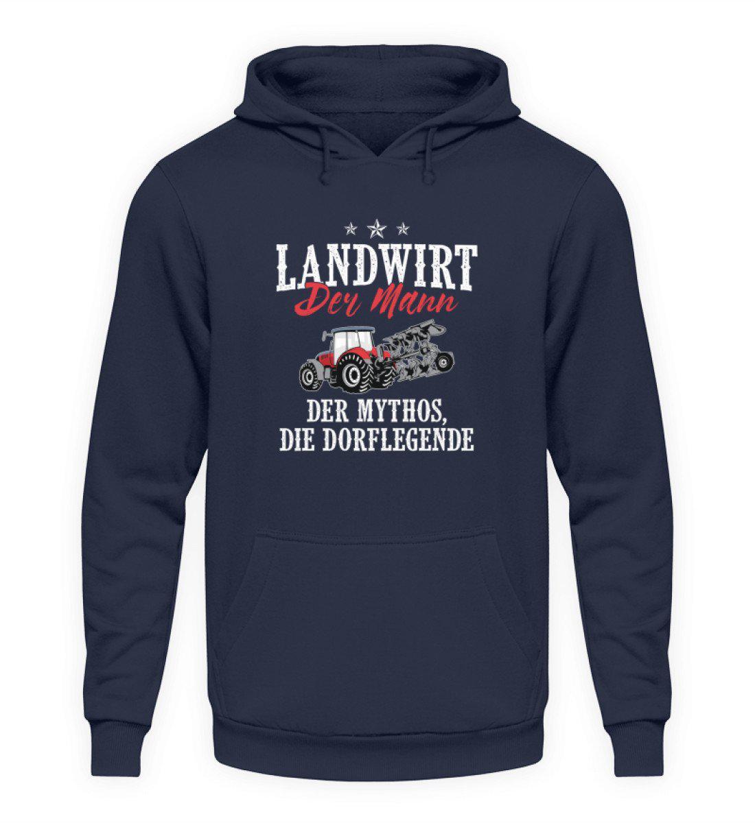 Landwirt Mann Mythos Dorflegende · Unisex Kapuzenpullover Hoodie-Unisex Hoodie-Oxford Navy-S-Agrarstarz