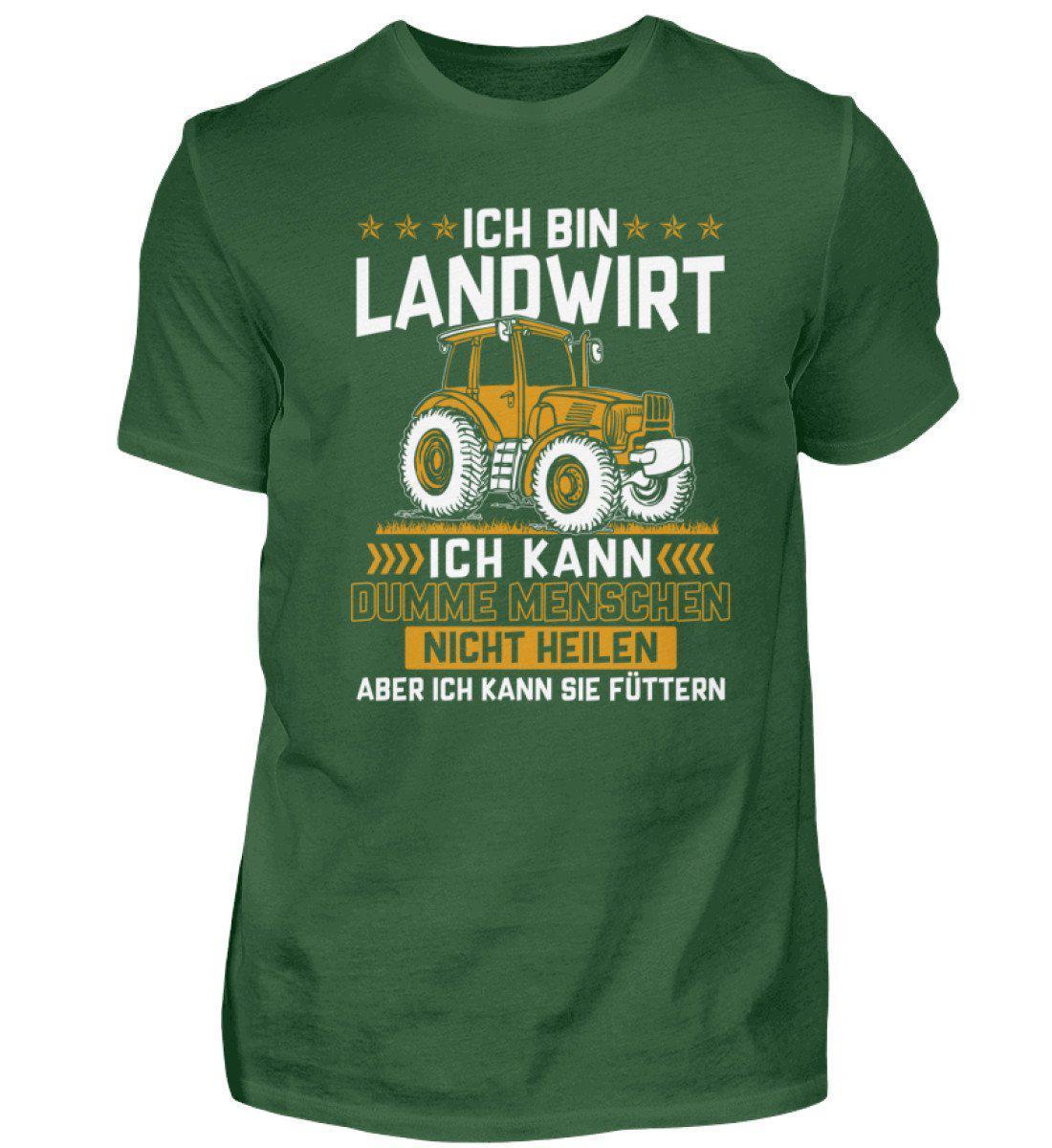 Landwirt Menschen füttern · Herren T-Shirt-Herren Basic T-Shirt-Bottle Green-S-Agrarstarz
