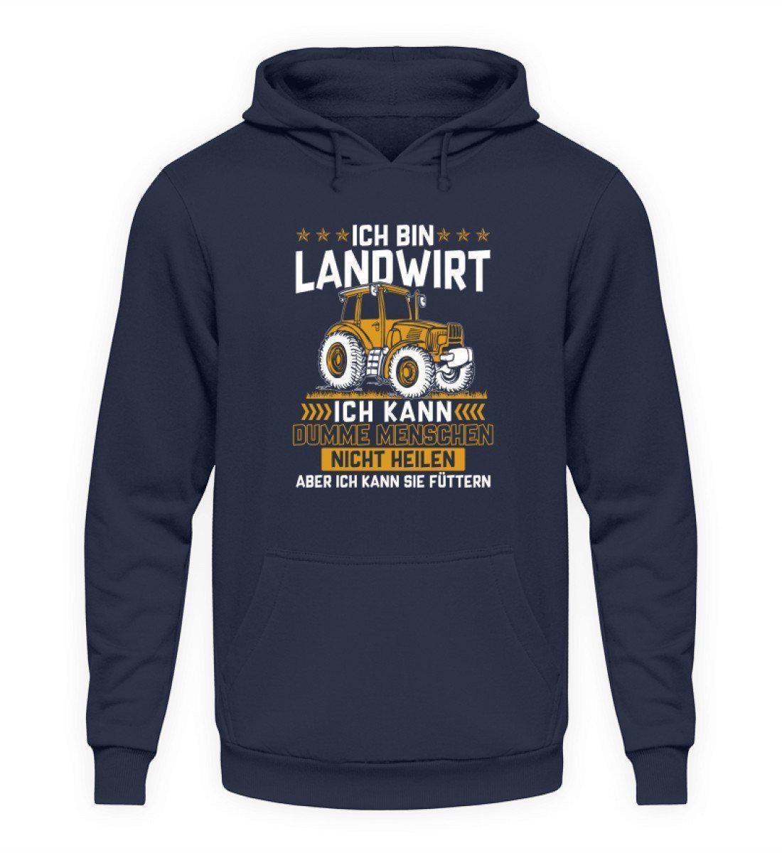 Landwirt Menschen füttern · Unisex Kapuzenpullover Hoodie-Unisex Hoodie-Oxford Navy-L-Agrarstarz