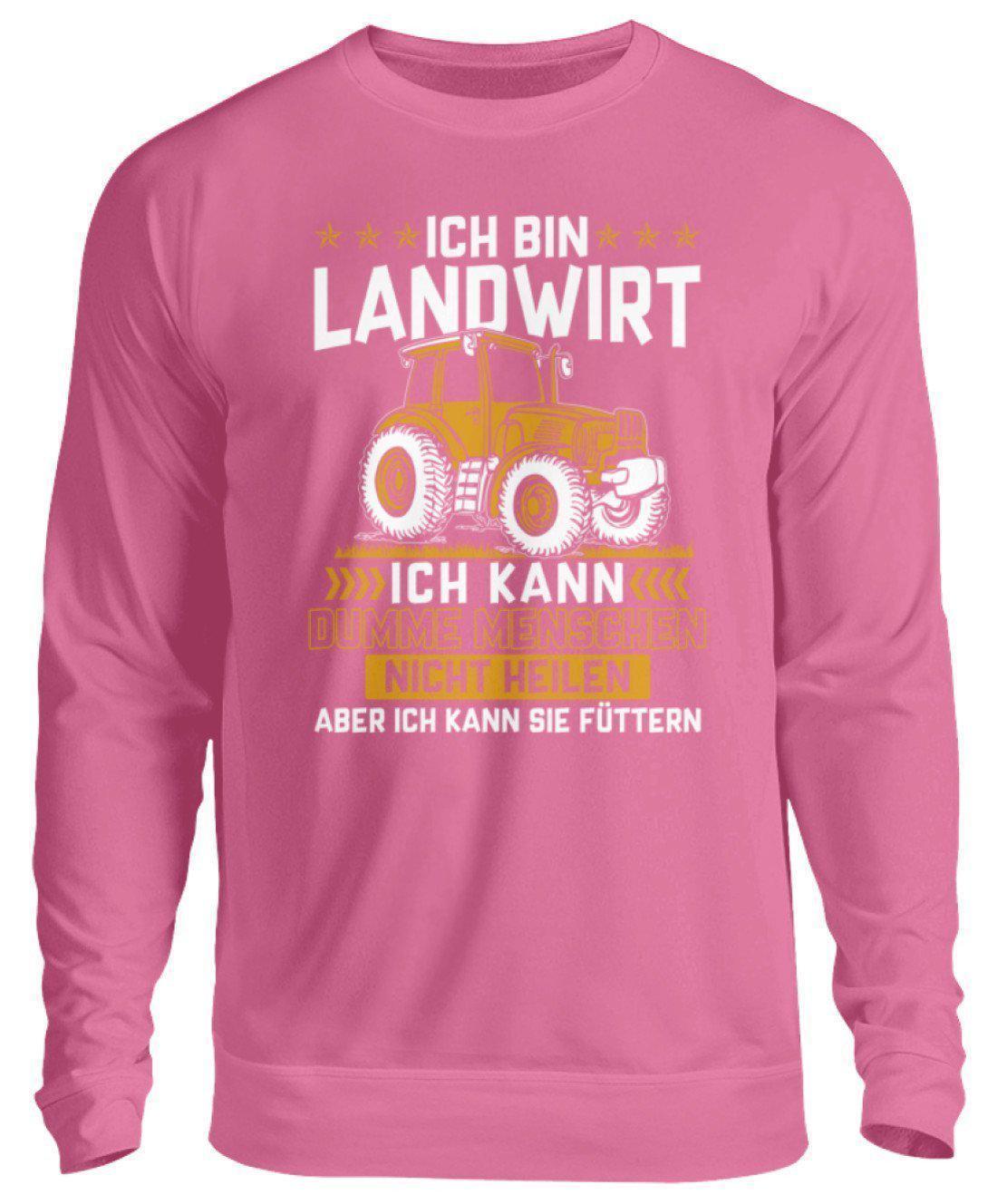 Landwirt Menschen füttern · Unisex Sweatshirt Pullover-Unisex Sweatshirt-Candyfloss Pink-S-Agrarstarz