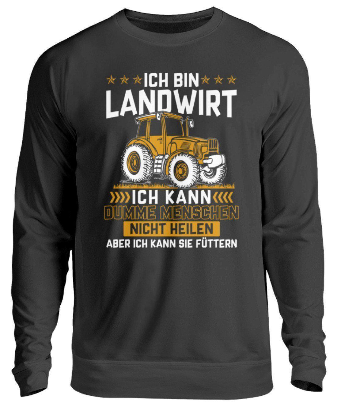 Landwirt Menschen füttern · Unisex Sweatshirt Pullover-Unisex Sweatshirt-Jet Black-S-Agrarstarz