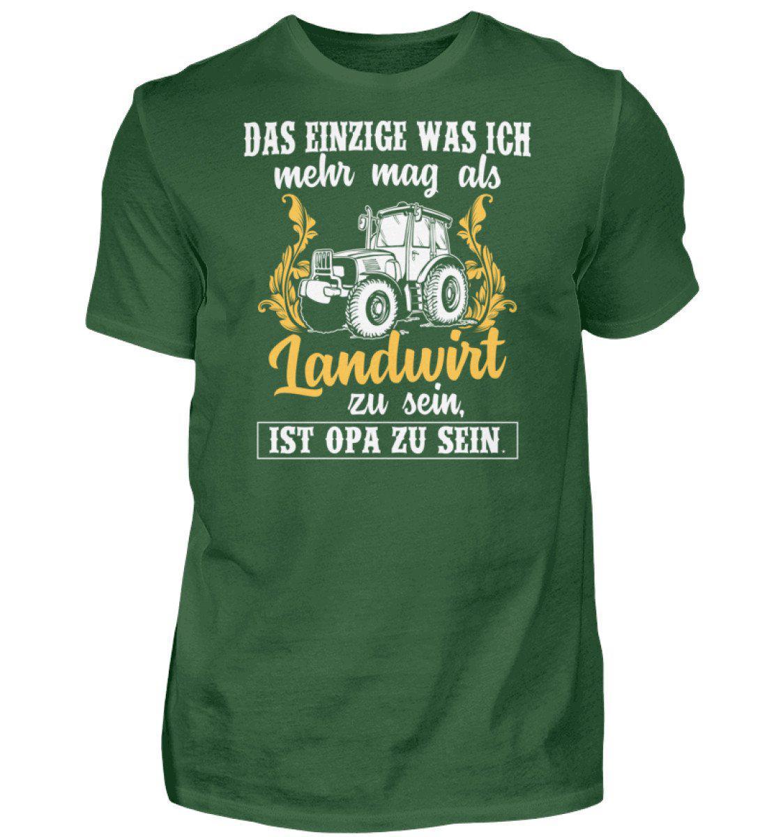 Landwirt Opa · Herren T-Shirt-Herren Basic T-Shirt-Bottle Green-S-Agrarstarz