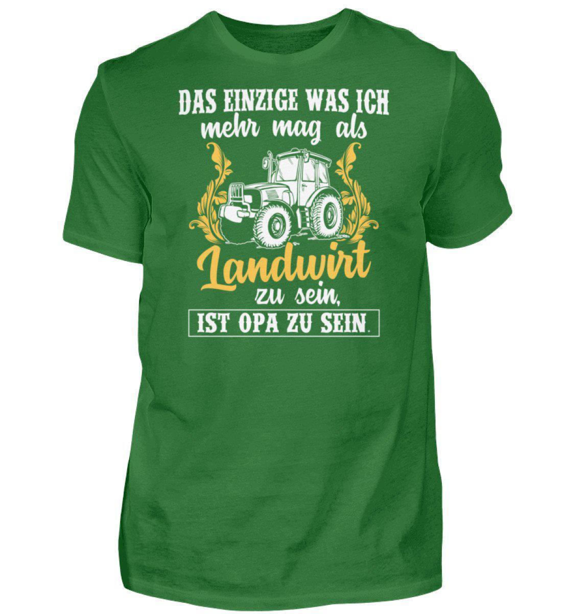 Landwirt Opa · Herren T-Shirt-Herren Basic T-Shirt-Kelly Green-S-Agrarstarz