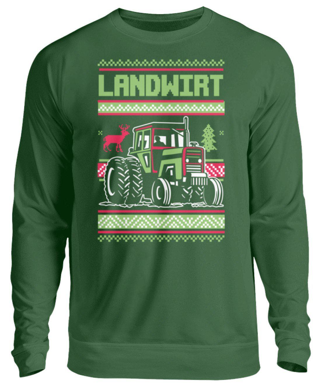 Landwirt Ugly Christmas · Unisex Sweatshirt Pullover-Unisex Sweatshirt-Bottle Green-S-Agrarstarz