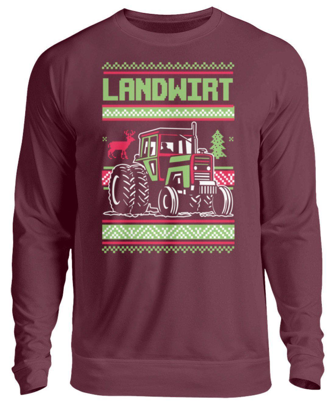 Landwirt Ugly Christmas · Unisex Sweatshirt Pullover-Unisex Sweatshirt-Burgundy-S-Agrarstarz