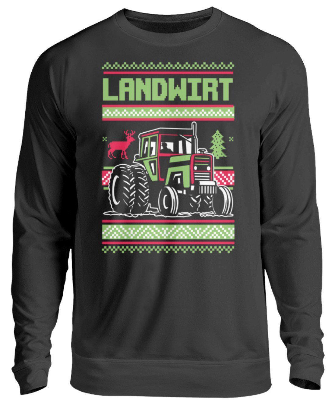 Landwirt Ugly Christmas · Unisex Sweatshirt Pullover-Unisex Sweatshirt-Jet Black-S-Agrarstarz