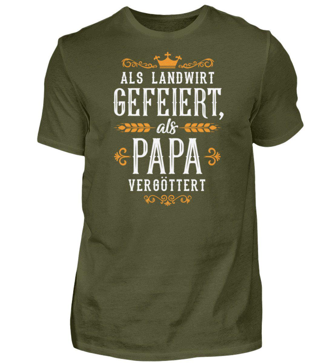 Landwirt gefeiert Papa vergöttert · Herren T-Shirt-Herren Basic T-Shirt-Urban Khaki-S-Agrarstarz