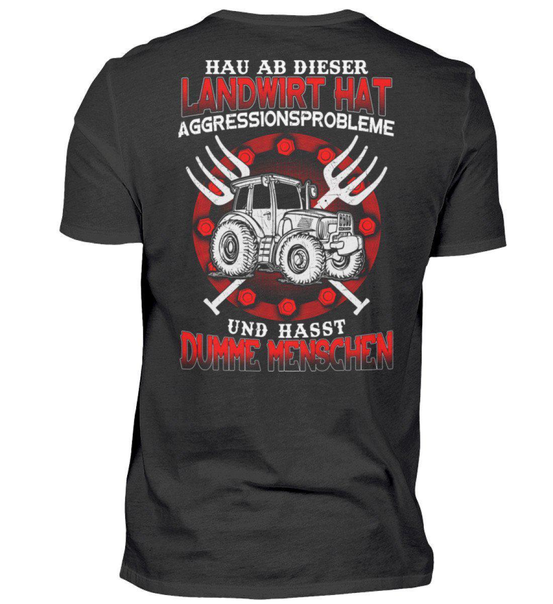 Landwirt hat Aggressionsprobleme · Herren T-Shirt-Herren Basic T-Shirt-Black-S-Agrarstarz
