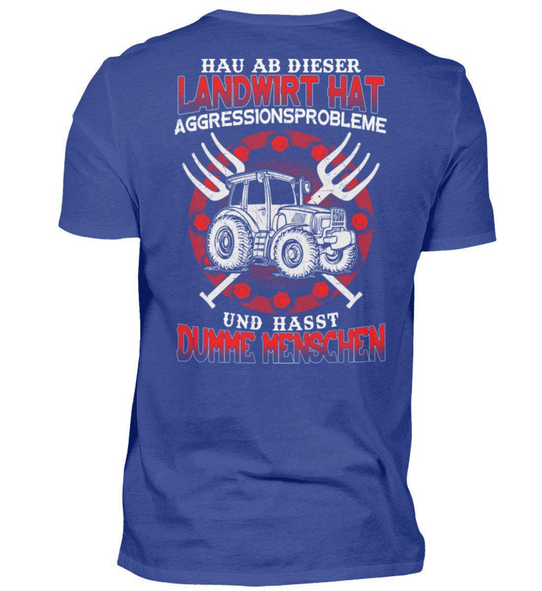Landwirt hat Aggressionsprobleme · Herren T-Shirt-Herren Basic T-Shirt-Royal Blue-S-Agrarstarz