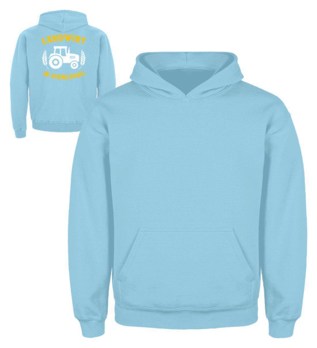 Landwirt in Ausbildung · Kinder Kapuzenpullover Hoodie-Kinder Hoodie-Sky Blue-3/4 (98/104)-Agrarstarz