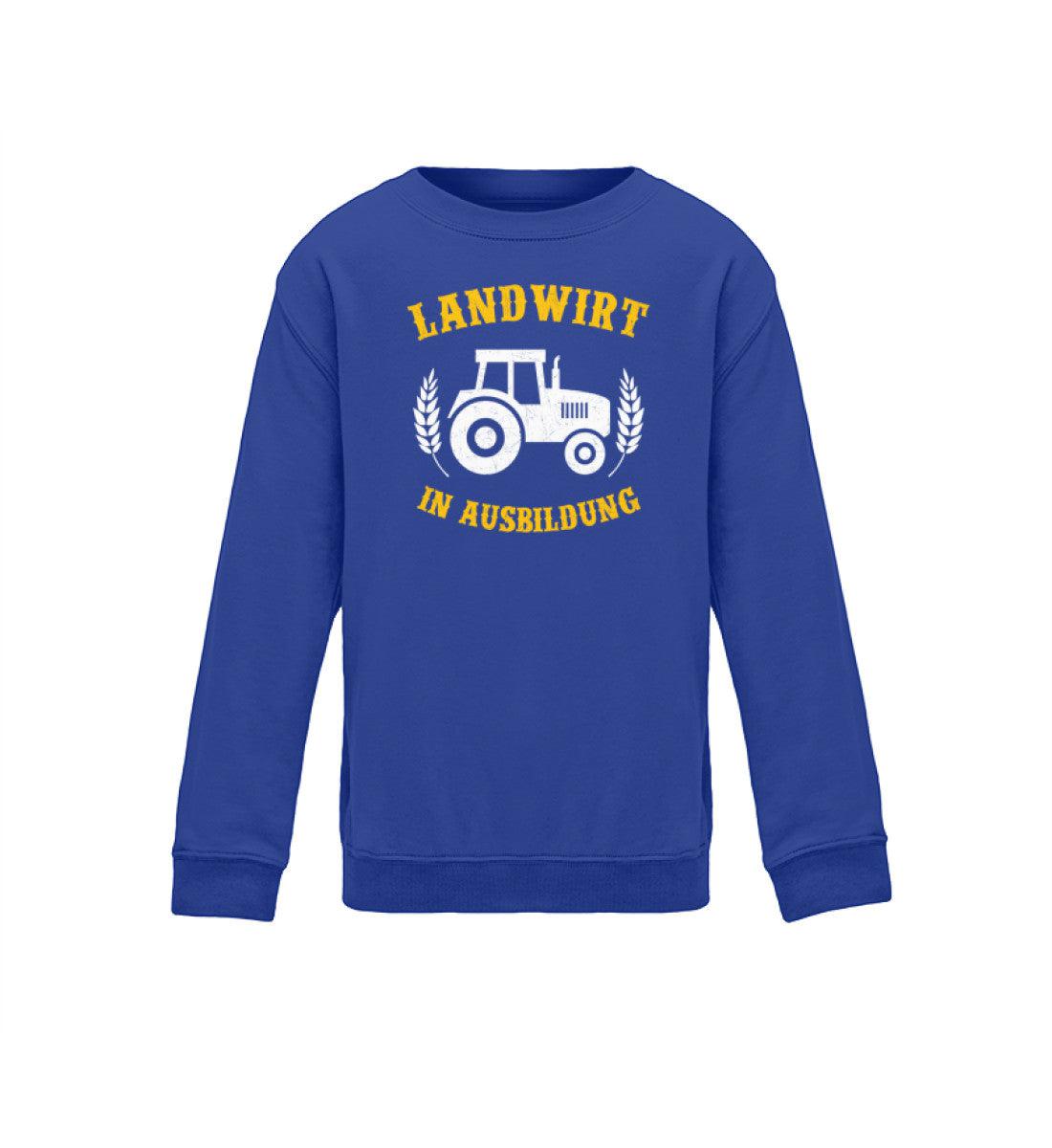 Landwirt in Ausbildung · Kinder Sweatshirt-Kinder Sweatshirt-Royal Blue-12/14 (152/164)-Agrarstarz